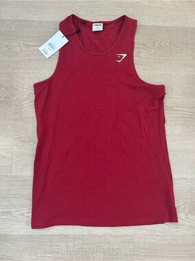 Gymshark Men’s Red Training Tank NWT
